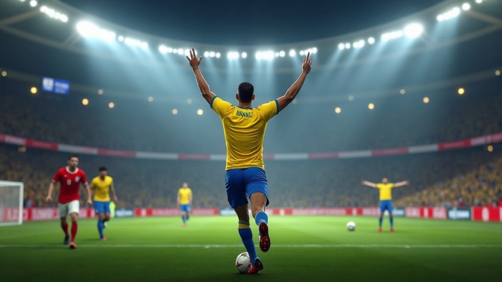 Brazil vs Japan — match action
