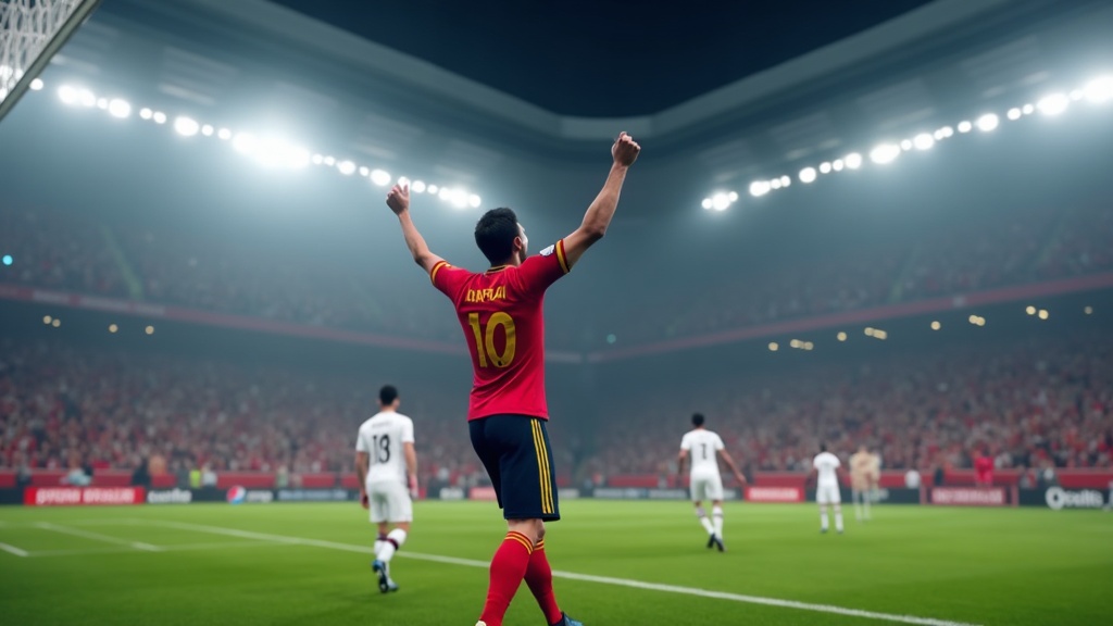 Spain vs Austria — match action