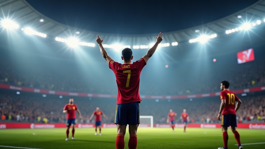 Croatia vs Spain — match action