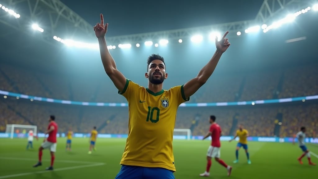 Brazil vs England — predicted match action