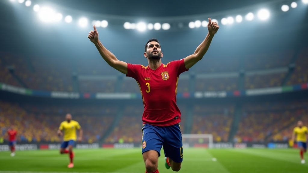Spain vs Brazil — match action